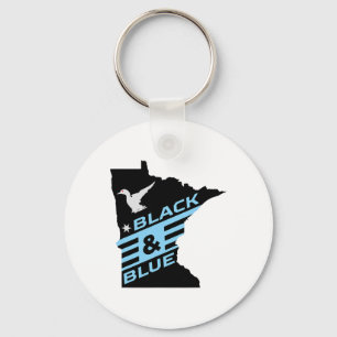 Minnesota Soccer Loon Black And Blue Key Ring