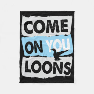 Minnesota Soccer Loon Come On You Loons Fleece Blanket