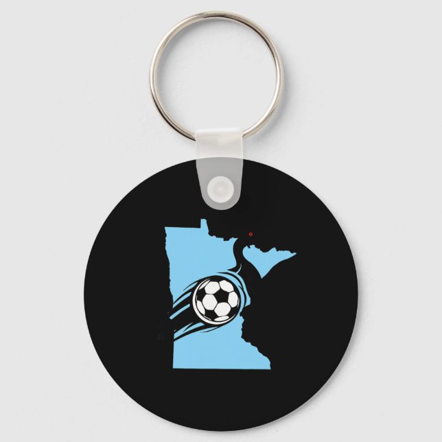 Minnesota Soccer Loon  Key Ring (Front)
