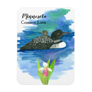 Minnesota Souvenir Loon Waterfowl Bird Magnet