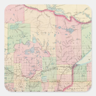 Minnesota Square Sticker