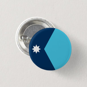 Minnesota State Flag 3 Cm Round Badge