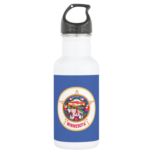 Minnesota State Flag 532 Ml Water Bottle (Front)