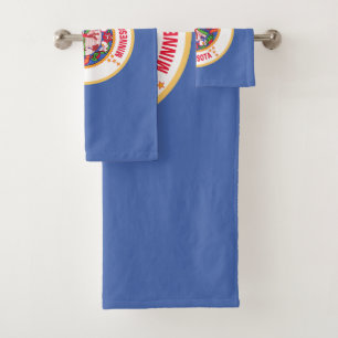 Minnesota State Flag Bath Towel Set