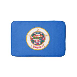 Minnesota State Flag Design Bath Mat