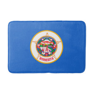Minnesota State Flag Design Bath Mat