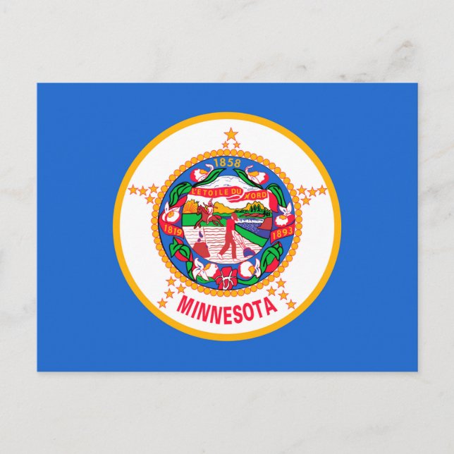 Minnesota State Flag Design Postcard (Front)