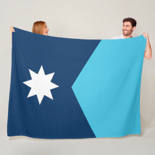 Minnesota State Flag Fleece Blanket
