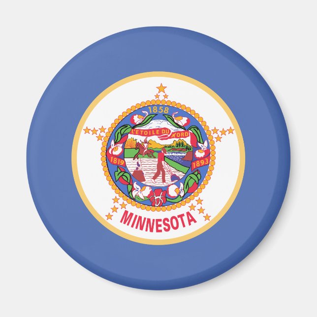 Minnesota State Flag Magnet (Front)