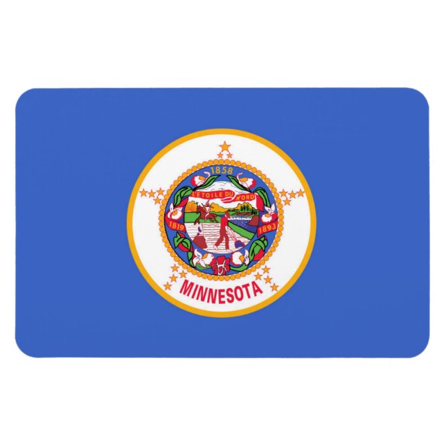 Minnesota State flag Magnet (Horizontal)