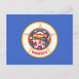 Minnesota State Flag Postcard
