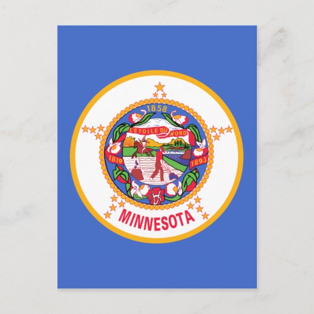 Minnesota State Flag Postcard (Front)
