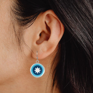 Minnesota State Flag Roundel Earrings