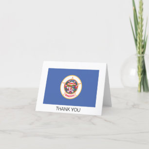 Minnesota State Flag Thank You Card