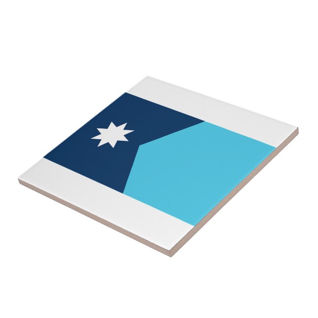 Minnesota State Flag Tile (Side)