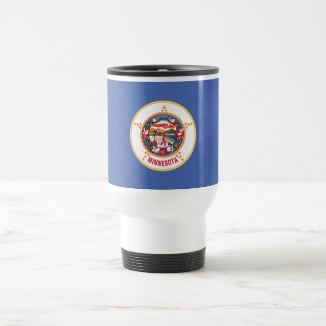 Minnesota State Flag Travel Mug (Center)