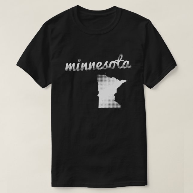 Minnesota state in white T-Shirt (Design Front)