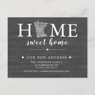 MINNESOTA State Moving Announcement Post Card