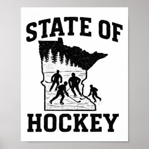 Minnesota - State Of Hockey  Poster