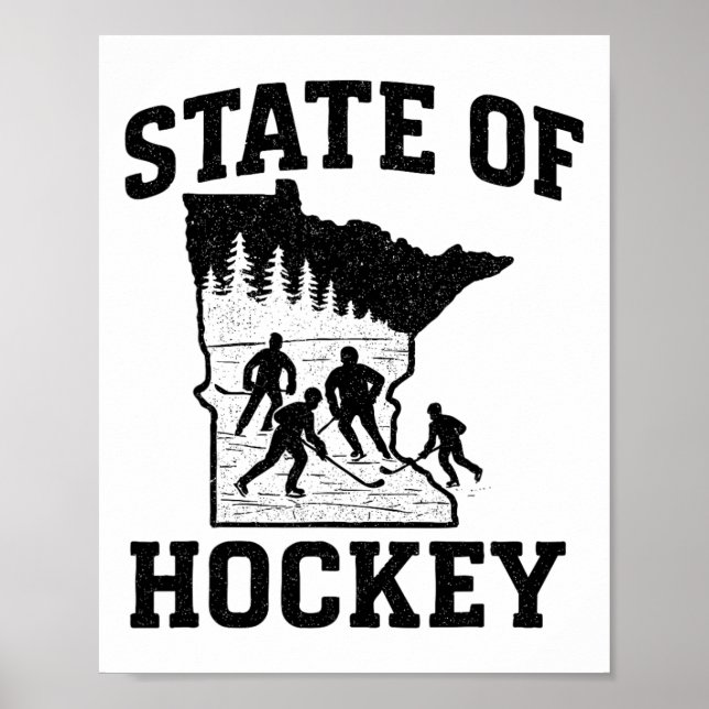 Minnesota - State Of Hockey  Poster (Front)