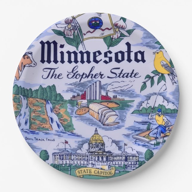 Minnesota State Party Plates (Front)