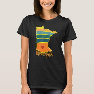 Minnesota State Pride Sunset I Love Minnesota T-Shirt