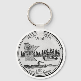Minnesota State Quarter Key Ring