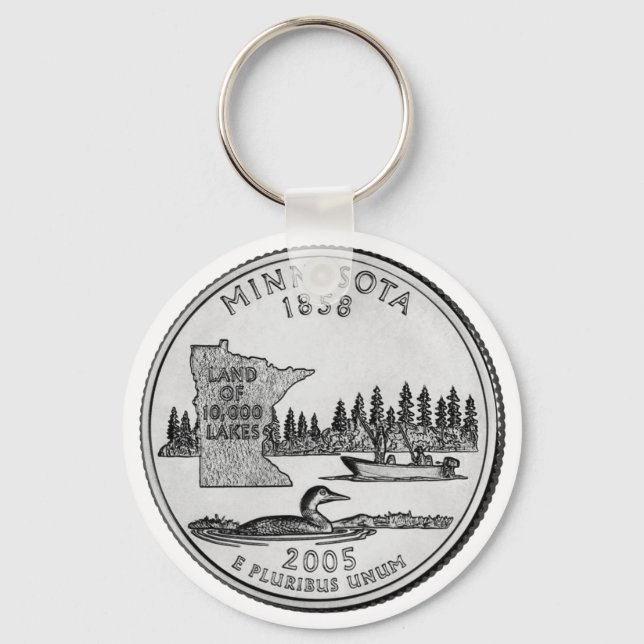 Minnesota State Quarter Key Ring (Front)