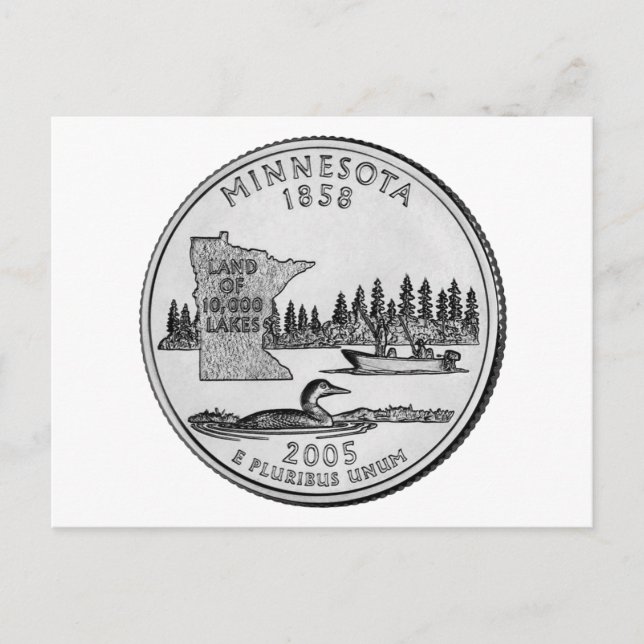 Minnesota State Quarter Postcard (Front)