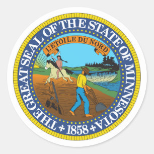 Minnesota state seal america republic symbol flag