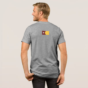 Minnesota State Seal in Gophers Colours Tri-Blend Shirt