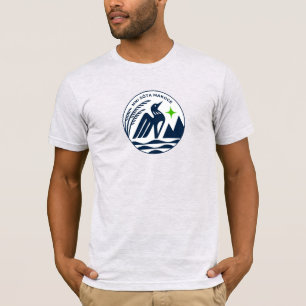 Minnesota State Seal in Wolves Colors T-Shirt