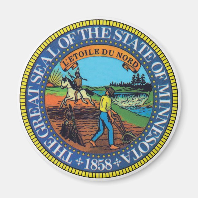 Minnesota State Seal Magnet (Front)