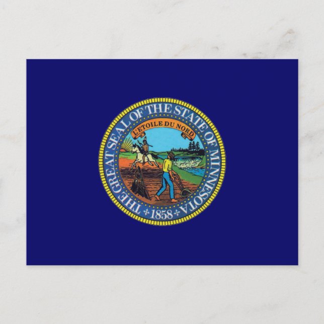 Minnesota State Seal Postcard (Front)