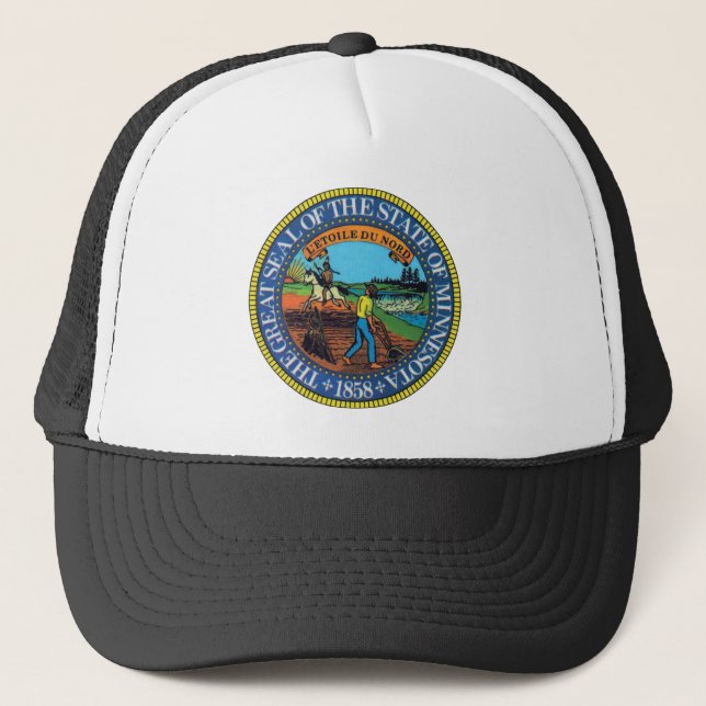 Minnesota State Seal Trucker Hat (Front)