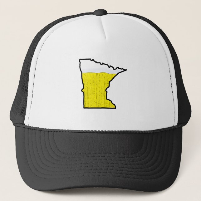 Minnesota State Trucker Hat - Beer (Front)