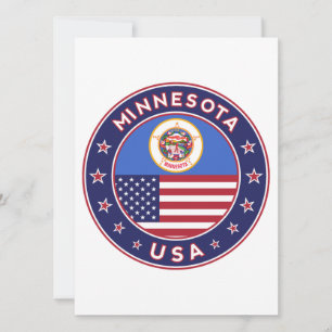 Minnesota sticker, phone case, bag, clock