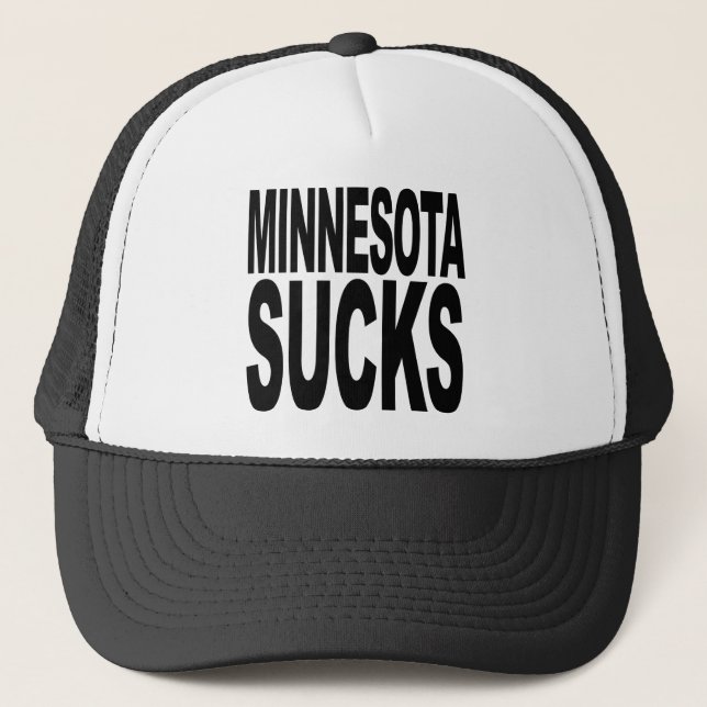 Minnesota Sucks Trucker Hat (Front)