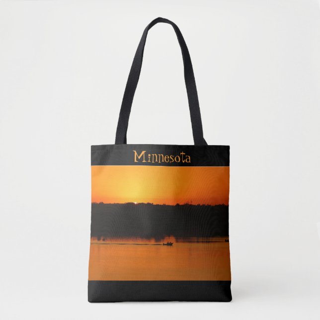 Minnesota Sunset-LadybSlipper Tote Bag (Front)