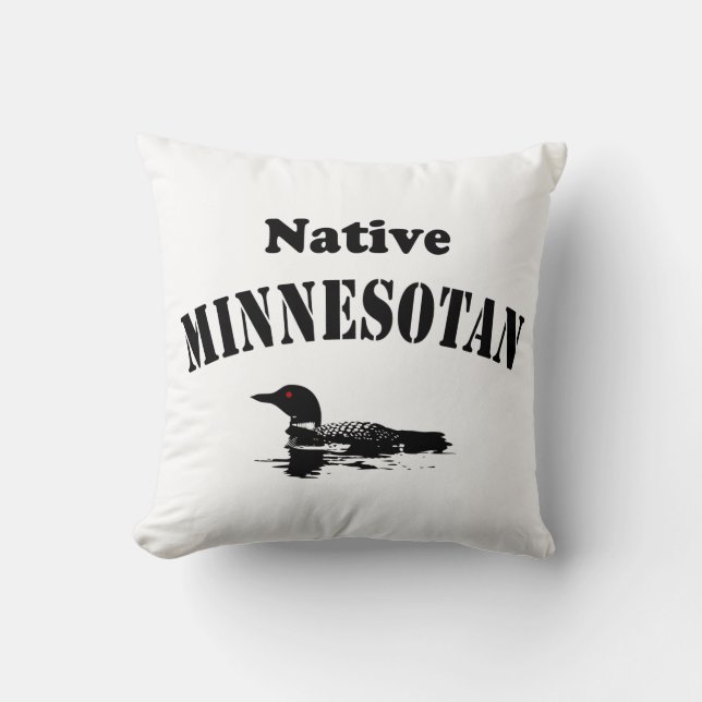 Minnesota Throw Pillow - Customised (Front)