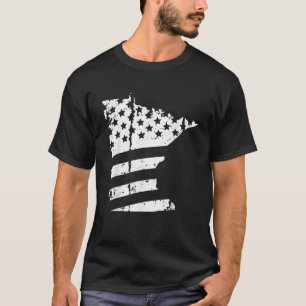 Minnesota United States America Flag T-Shirt