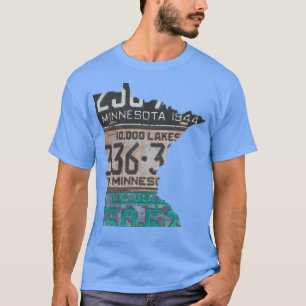 Minnesota Vintage License Plates  T-Shirt