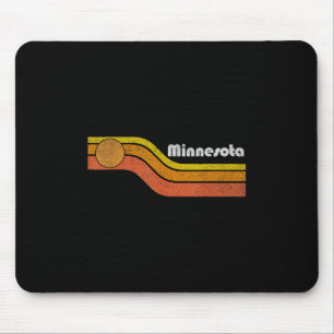 Minnesota - Vintage Men Women 70s 80s Graphic Cool Mouse Pad