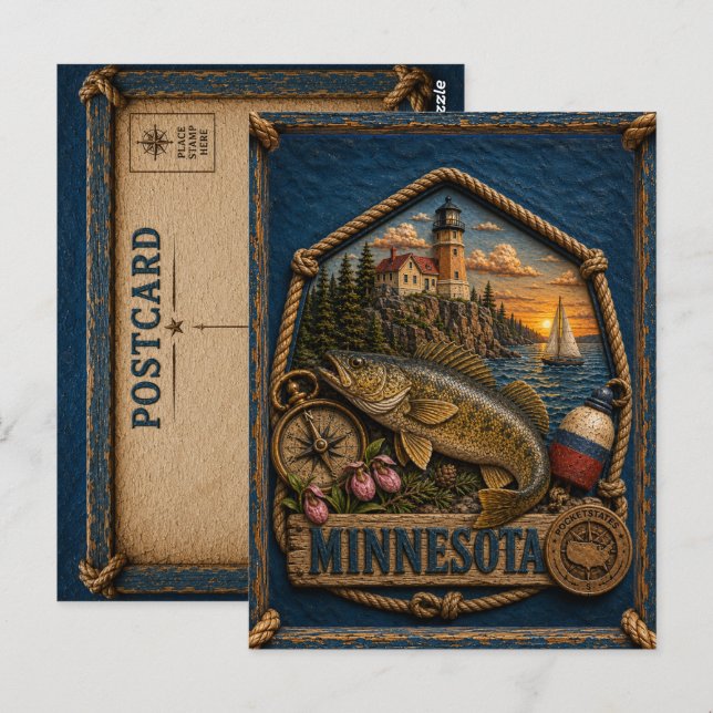 Minnesota Vintage Travel Postcard (Front/Back)
