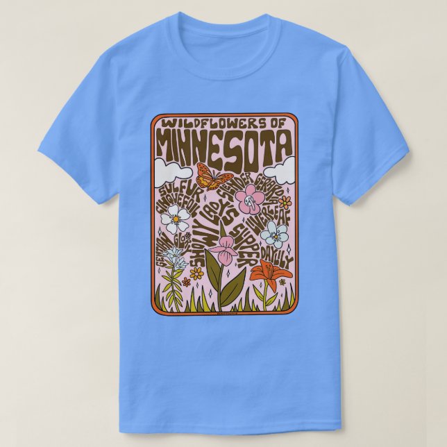 Minnesota Wildflowers T-Shirt (Design Front)