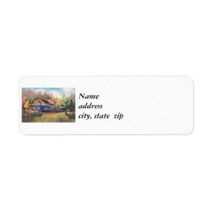 Minnesota Zephyr Train Return Address Labels
