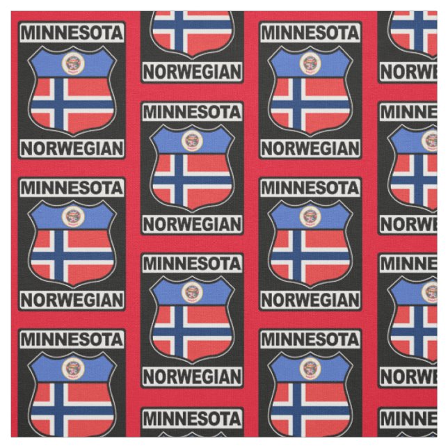 Minnesotan Norwegian American Tiled Fabric (Swatch)