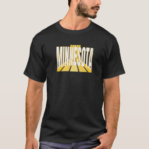 Minnesotan Purple & Yellow Minnesota Retro Striped T-Shirt