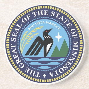 Minnesotan State Seal Coaster
