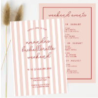 MINNIE Retro Pink Red Bachelorette Weekend 